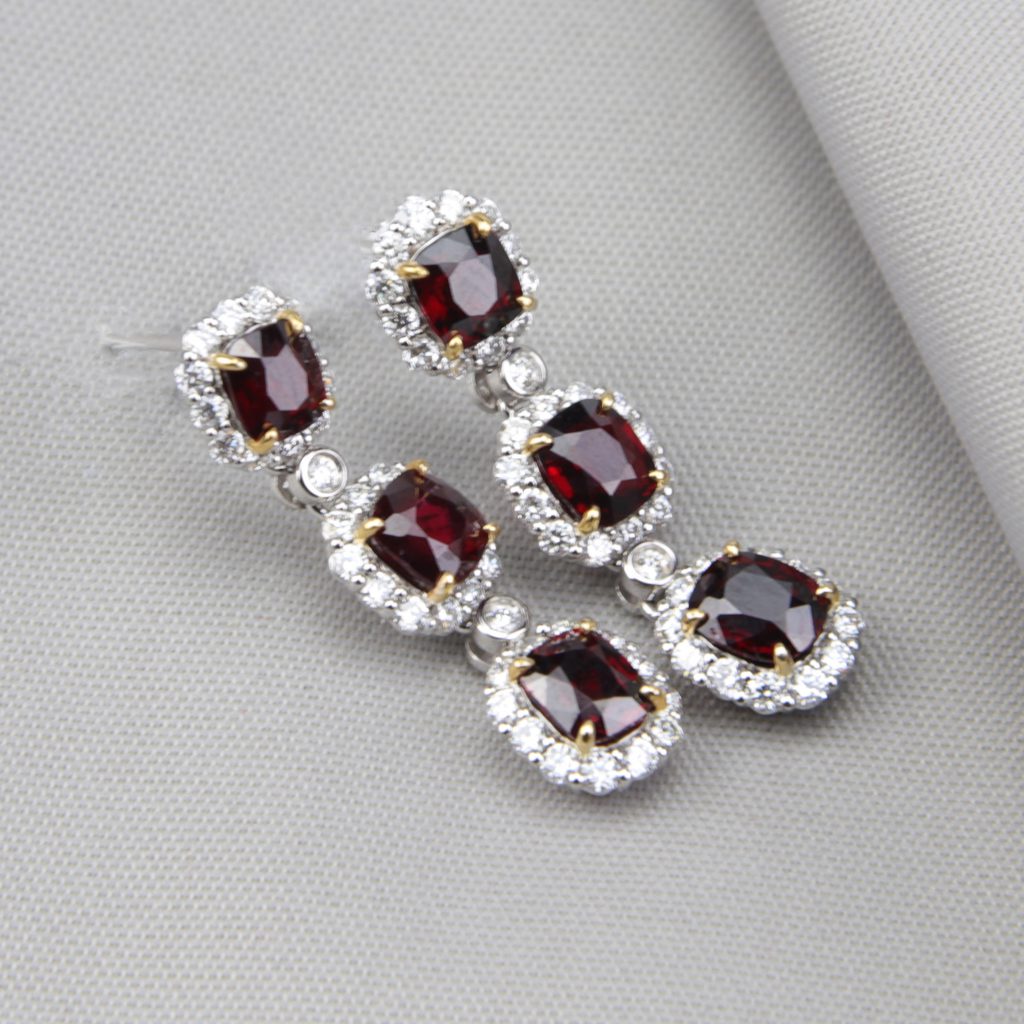 ruby earrings